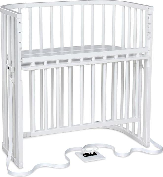 Babybay Boxspring Comfort Plus co-sleeper bed - White lacquered (51 x 89 cm)