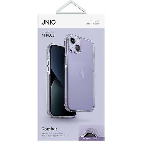 Thumbnail - Uniq etui Combat iPhone 14 Plus 6,7" liliowy/lilac lavender (Apple iPhone 14 Plus), Smartphone Hülle, Violett