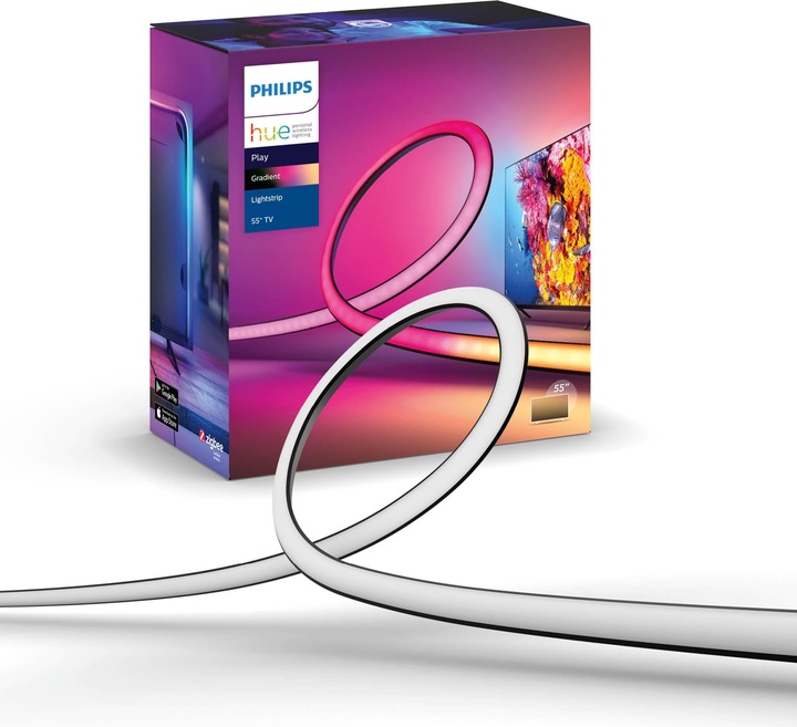 Actual product image Philips Hue Play Gradient Lightstrip 55" (RGBW, 216.50 cm, Indoor)