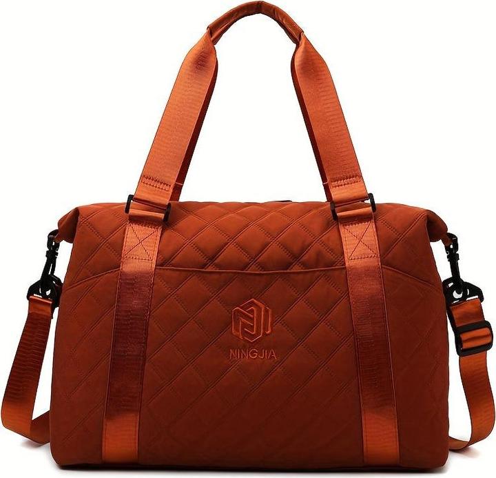 Only-Bags.Store Sac de voyage Duffle de grande capacité avec motif Argyle, couleur solide, Overnight Tote avec