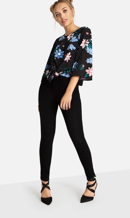 Actual product image Girls On Film s Lio blouse with floral pattern at the front for tying (36)