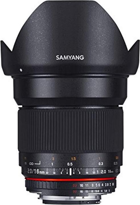 Productafbeelding Samyang 16mm f/2-23MFT (Micro Vier Derde, APS-C / DX)