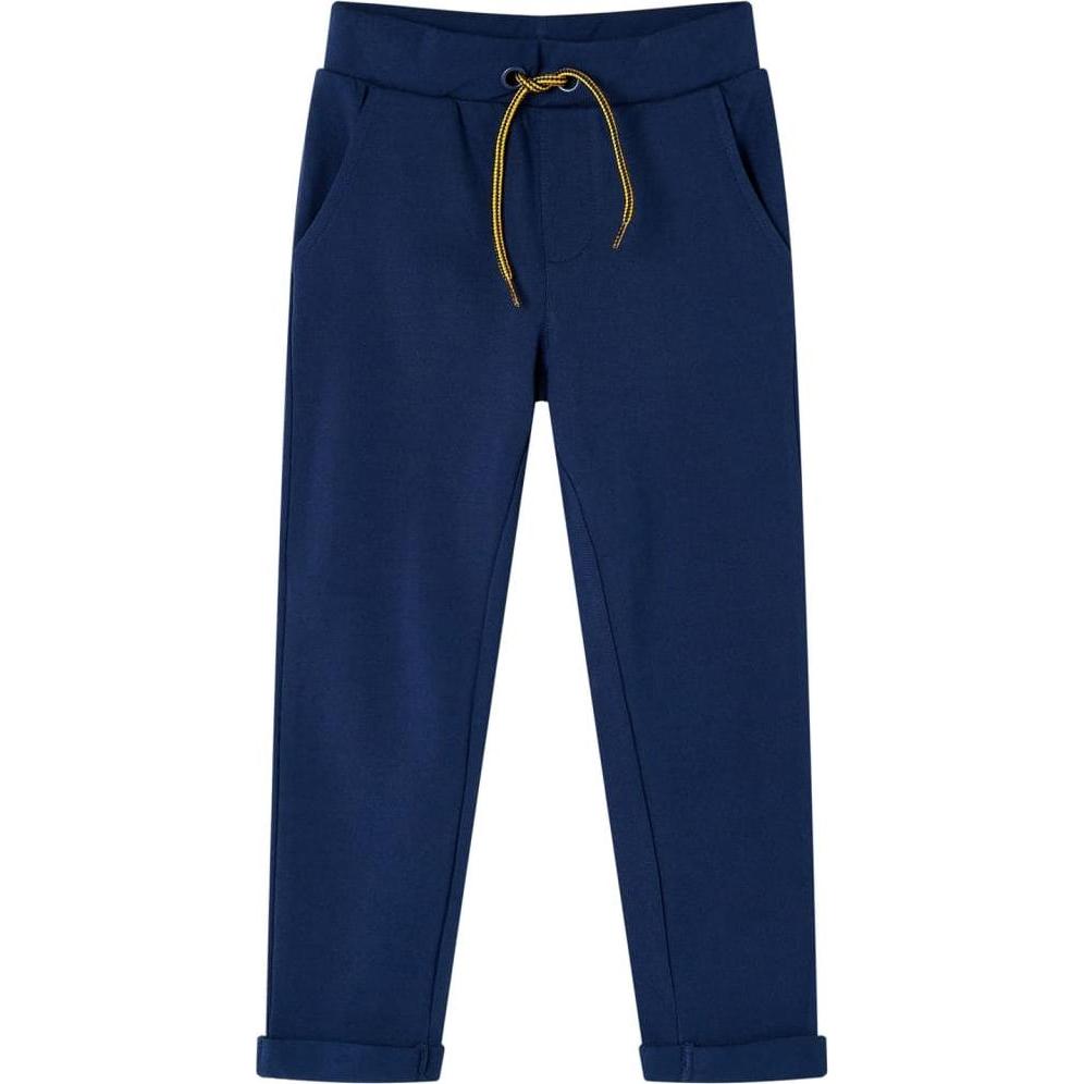 VidaXL, Jungen, Hosen, Kinderhose mit Kordelzug Marineblau 128,Material: 95, Blau, (128)