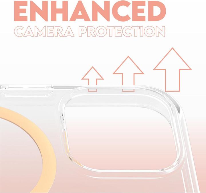 Actual product image PanzerGlass CARE by ® Flagship Case Transparent Urban Combat w. Peachy MagSafe iPhone '24 6.3" Pro (Apple iPhone 16 Pro)