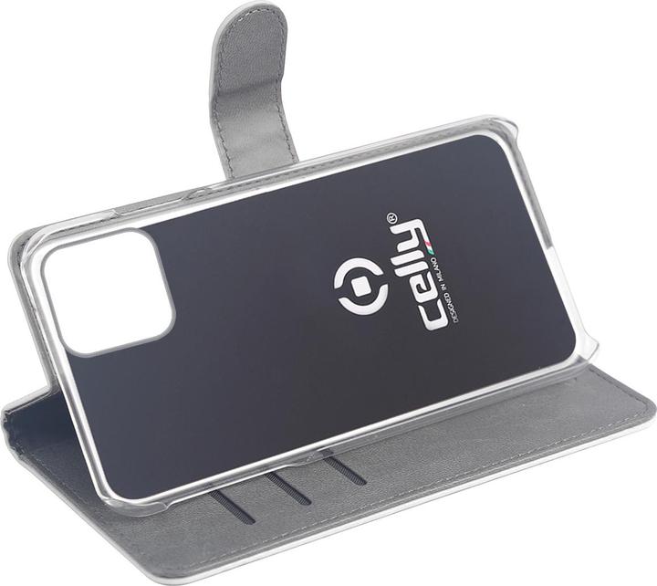 Produktbild Celly Wally Handytasche 16,5 cm (6,5') Buchtasche Grau, Weiss (Apple iPhone 11 Pro Max)