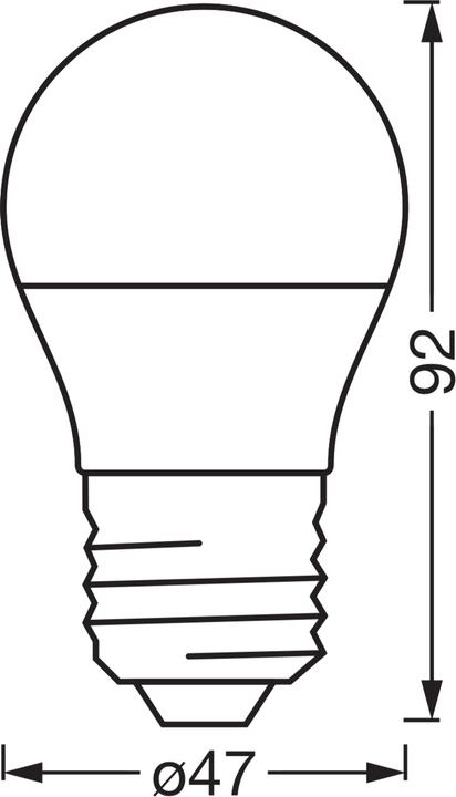 Produktbild Osram SMART+ MATTER Classic P40 4.9W 827...865 Multicolor E27 SINGLE PACK (E27, 470 lm, 4x)