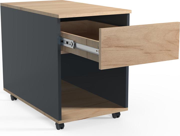 Image du produit VCM Caisson roulant Caisson d'appoint Caisson de bureau Roulettes Dasola 1 tiroir (39 x 70 x 55 cm)