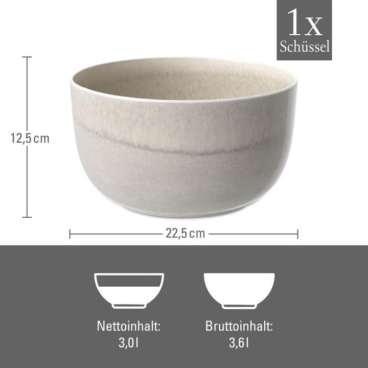 Actual product image Like. by Villeroy & Boch Serving bowl Perlemor Sand (22 cm, 3 l, 1 x)