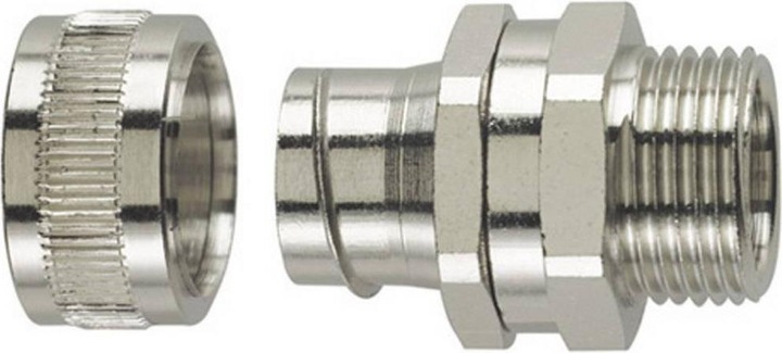 Produktbild HellermannTyton Anschlussarmatur Nennweite=16 M20 Messing, vernickelt (3.55 cm)