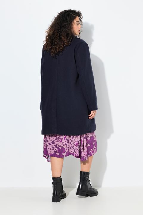 Immagine prodotto Ulla Popken Cappotto con effetto lana, collo con risvolti e tasche grandi