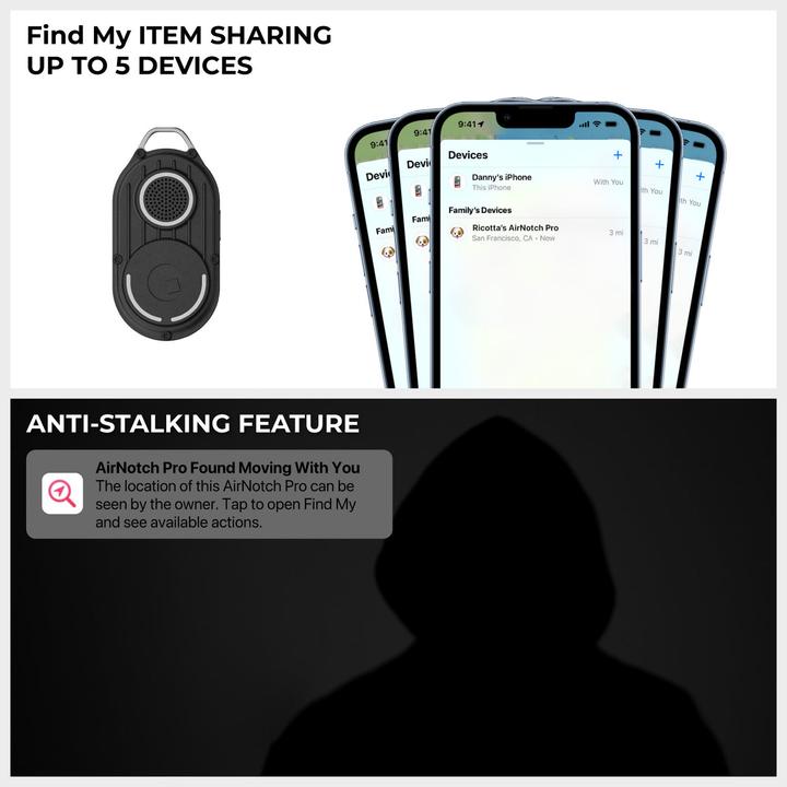 Produktbild Rolling Square AirNotch Pro Apple FindMy (iOS)