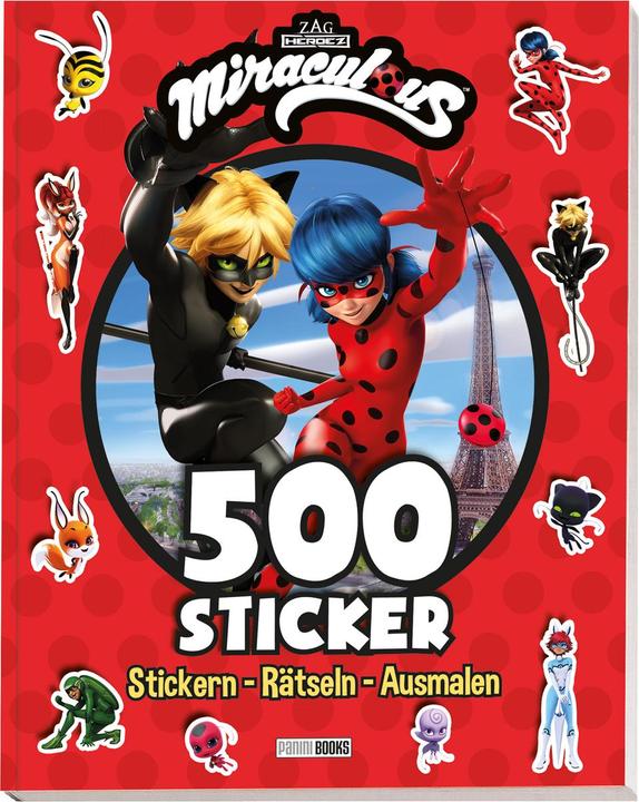 Panini Miraculous 500 stickers - pad with 8 sticker pages (500 pcs.)