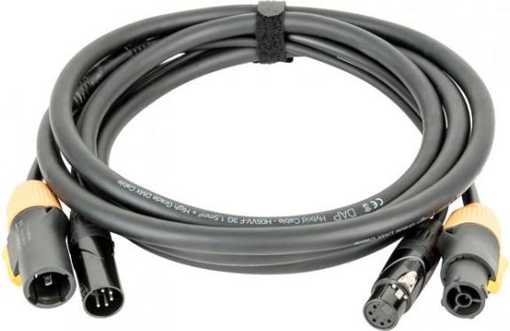DAP-Audio FP23 Hybrid Cable - Power Pro True & 5-pin XLR - D MX / Power - 15 m (15 m)
