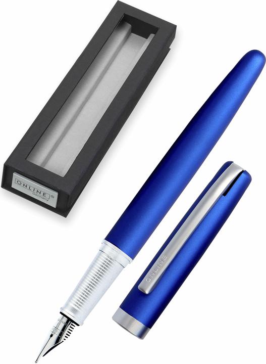 Produktbild Online Füllhalter Eleganza M 34639 satin blue (Satin Blue, 1x)