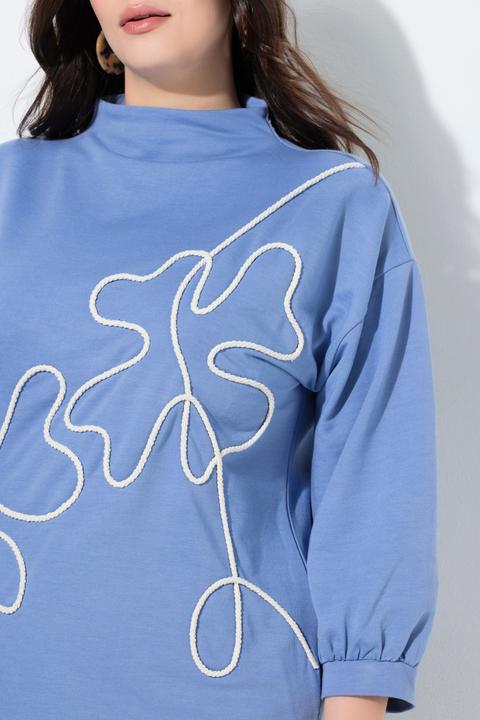 Produktbild Ulla Popken Sweatshirt, Kordel, Stehkragen, 3/4-Arm (58, 60)