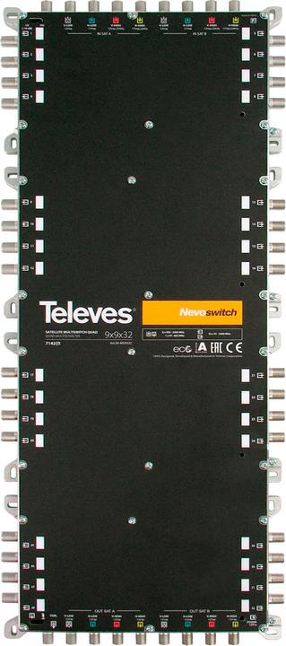 Televes Umschaltmatrix MS 936NCQ 9 Eingänge 36 Ausgänge aktiv Guss (Multischalter)