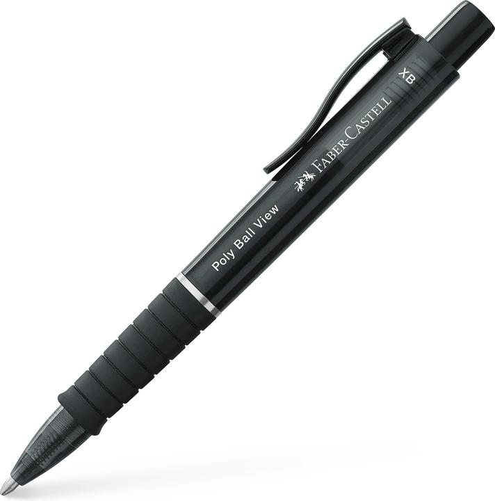 Productafbeelding Faber-Castell Biros 'Poly Ball View' XB (Zwart, 1 x)