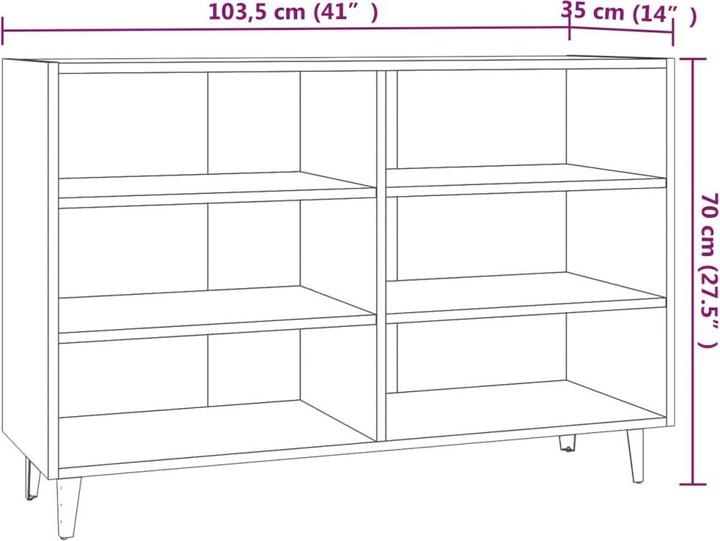 Image du produit vidaXL Sideboard (103.5 x 35 x 70 cm)