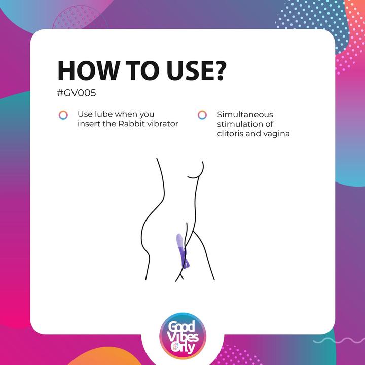 Actual product image Good Vibes Only Trix Rabbit Vibrator