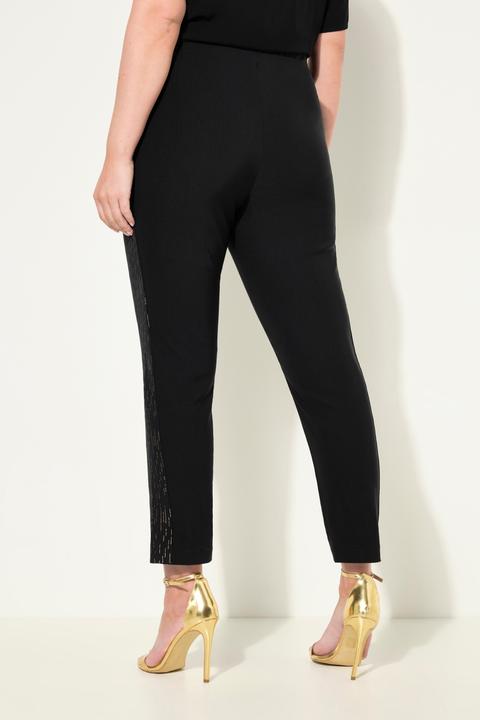 Actual product image Miamoda Bengaline pants with metallic print (58)