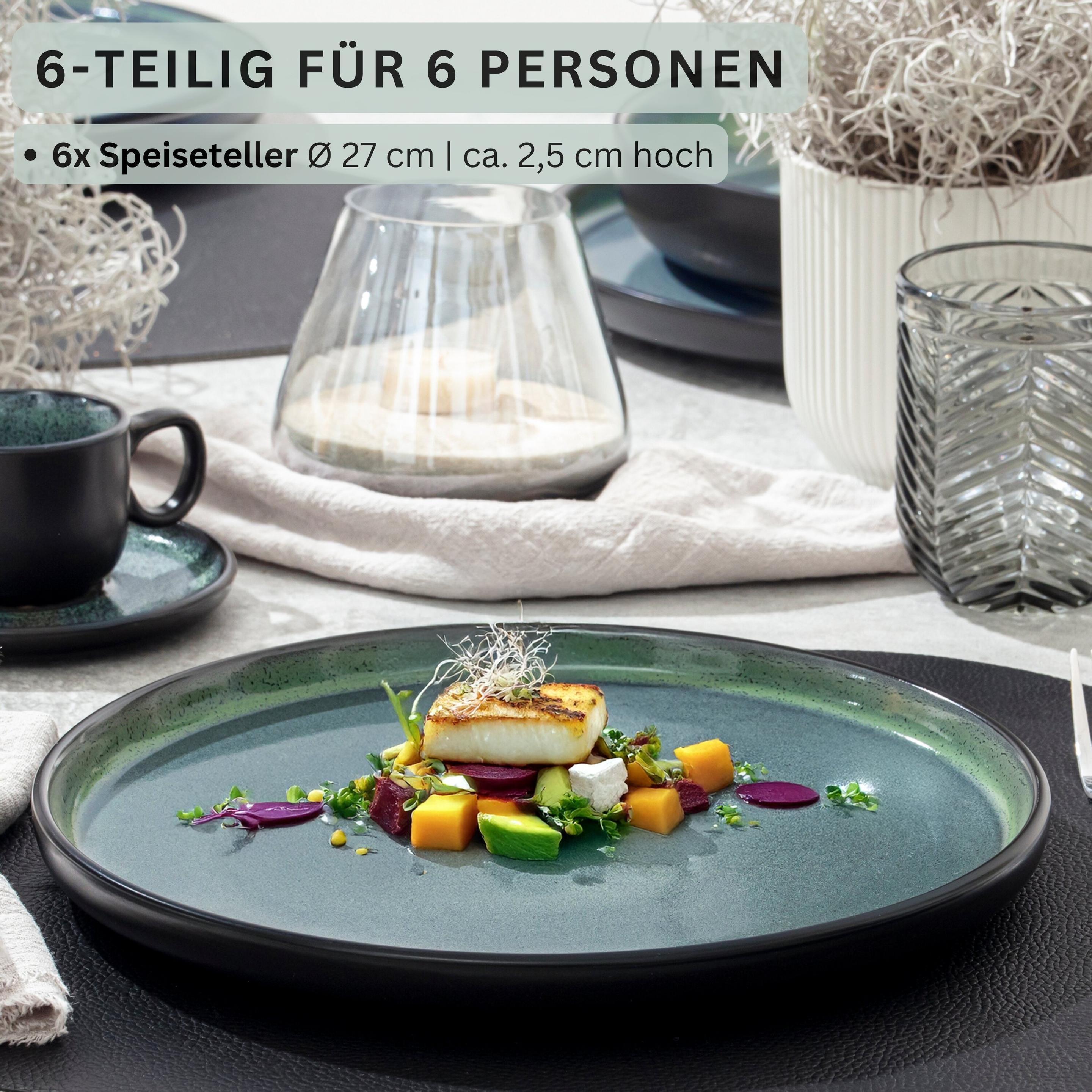 Thumbnail - Sänger Speiseteller Set Malmö, Teller, Grün