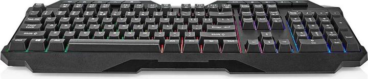 Actual product image Nedis Wired Gaming Keyboard | USB Type-A | Membrane Keys | LED | QWERTY | US Layout | Power Cord Length: (US, Cable)