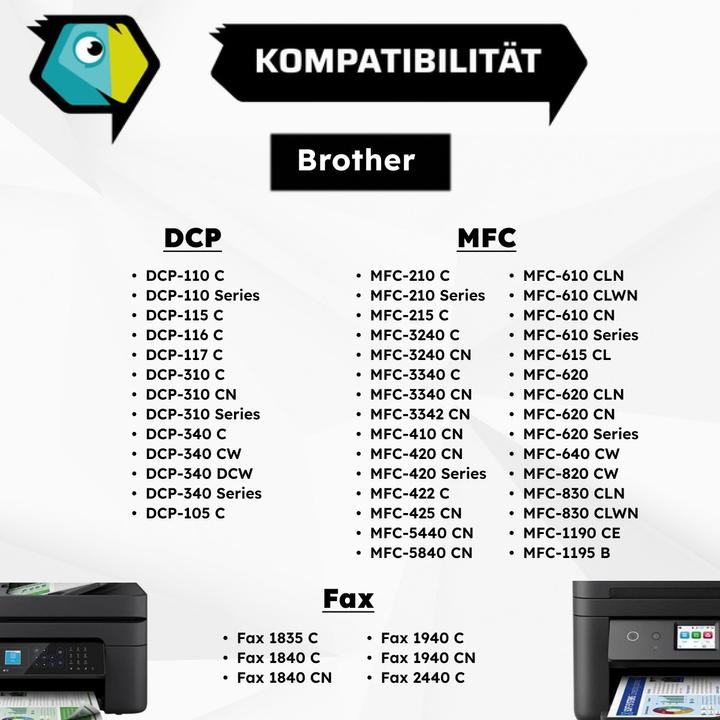 Produktbild Inkadoo Druckerpatronen kompatibel zu Brother LC-900Y XL Tintenpatrone, gelb Gelb (Y)