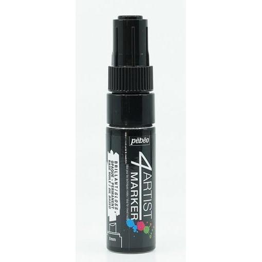 Thumbnail - Pebeo, Marker, 4Artist Marker 8mm Keilspitze (Schwarz)