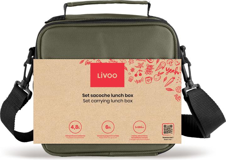 Actual product image Livoo Set carrying lunch box