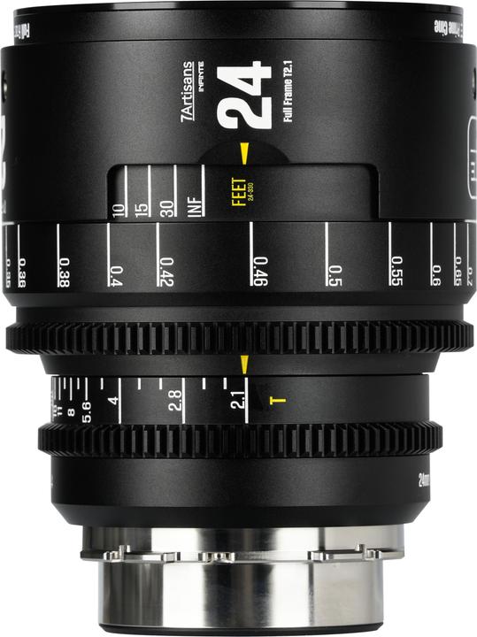 Image du produit 7artisans 24T21B-EF INF 24mm T2.1 INFINTE EF Mount (Black) (Canon EF, Plein format)