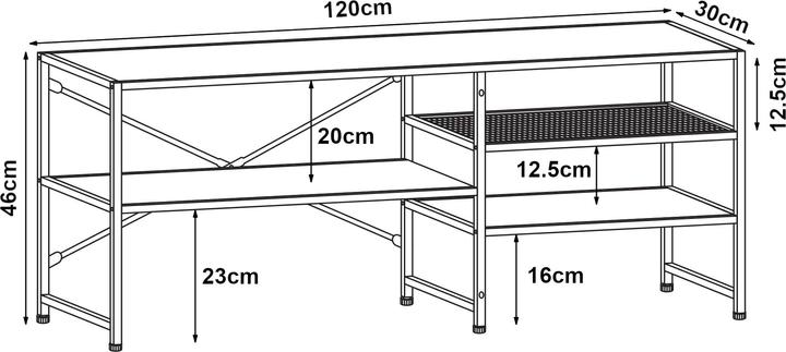 Actual product image En.Casa Lumparland (120 x 30 x 46 cm)