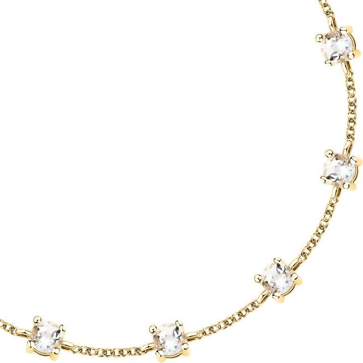 Produktbild Morellato - Gold-plated bracelet with clear cubic zirconia Tesori SAIW311 (19 cm, Silber 925)