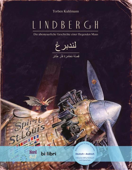 Actual product image Lindbergh. Children's book German-Arabic with downloadable MP3 audio book. (Torben Kuhlmann, German, Arabic)