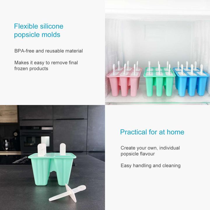 Actual product image Intirilife Silicone ice mould with 6 cavities