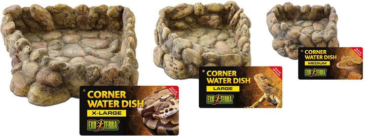 Produktbild Exo Terra Eck-Wassernapf, M, 12,5 x 13 x 4 cm