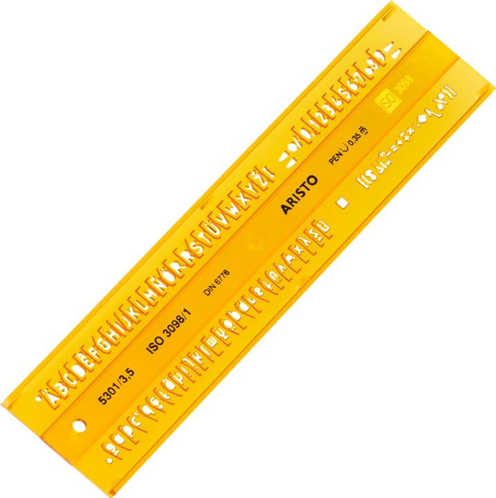 Actual product image Aristo Type template 3.5 mm straight (0.35 cm)