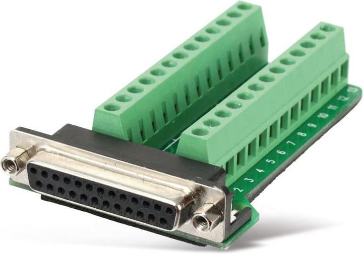 Actual product image Eneroid Sub-D adapter, 25-pin, coupling / screw terminals