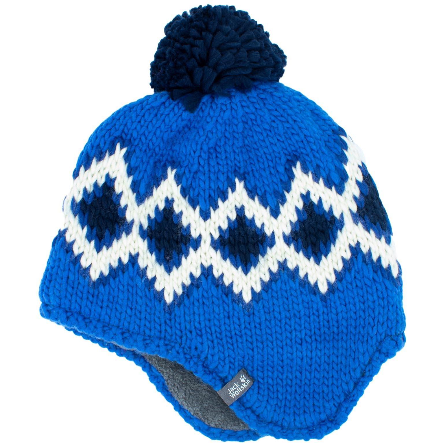 Jack Wolfskin, Herren, Mütze, Diamond Knit Cap Beanie Kids 1905431-1201, Blau