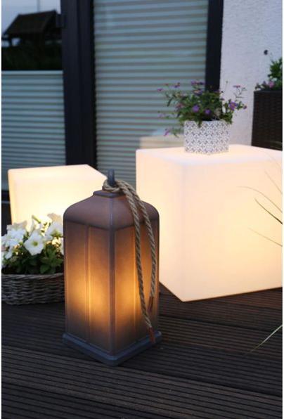 Actual product image 8 seasons design 8 seasons Shining Lantern 45 Solar anthracite (E27, IP44)