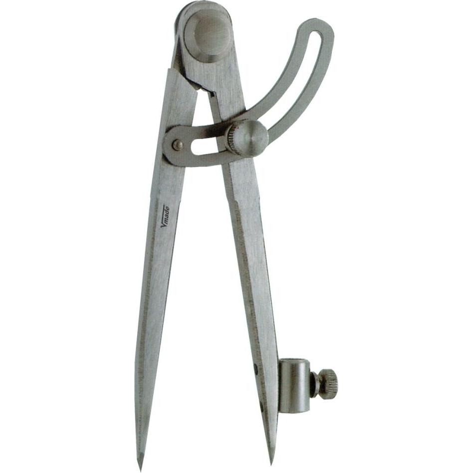 Vogel, Strumento per incidere, 302473 Kompass verstellbarer Bug-/Passhalter 175mm Stahl DIN 6486