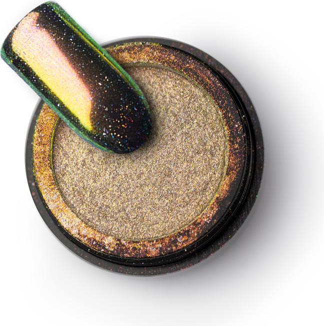BrillBird Chrome Pulver Diamond holo Gold
