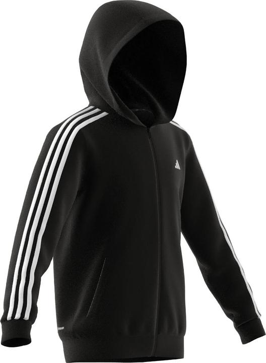 Produktbild adidas Kinder-Hoody mit durchgehendem Reissverschluss und Streifen (152)