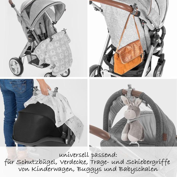Actual product image Zamboo Kinderwagen-Ersatzteile Kinderwagen-Klammern 6 Stück