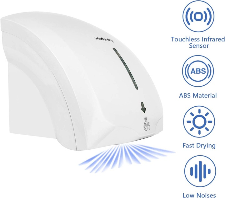 Actual product image Modundry Hand Dryer, White