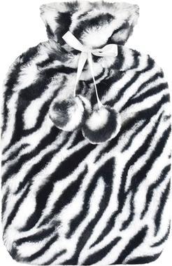 KS Brands Plush Hot Water Bottle 2 Litre Zebra (2 l, Bettflasche mit Bezug)