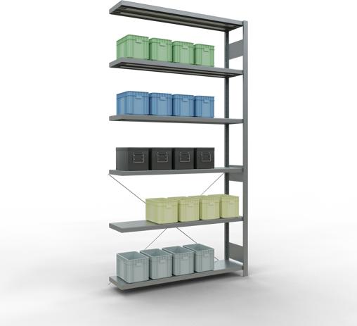 Actual product image Schulte Lagertechnik MULTIplus250 boltless bay system with cross brace