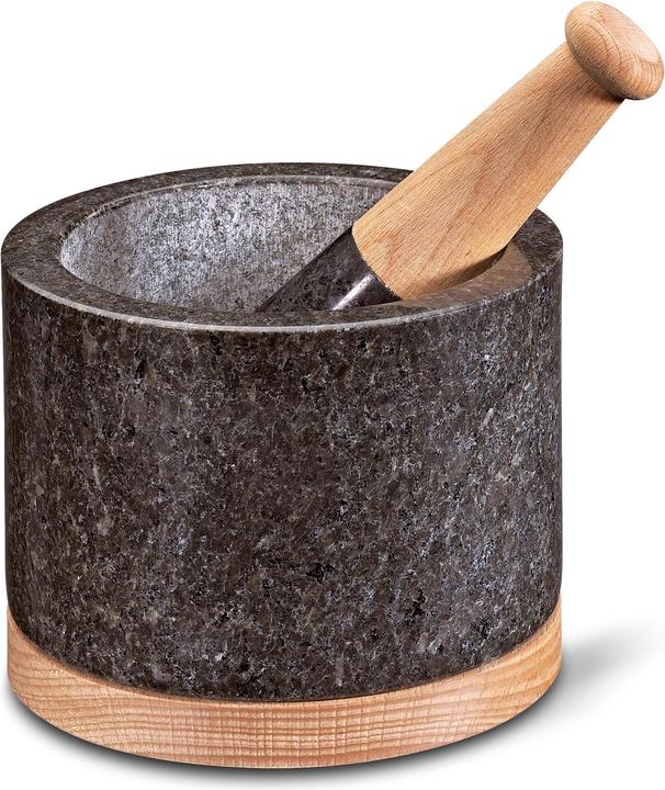 Productafbeelding Cilio Mörser Merkur Granit Buchenholz ø 14 cm