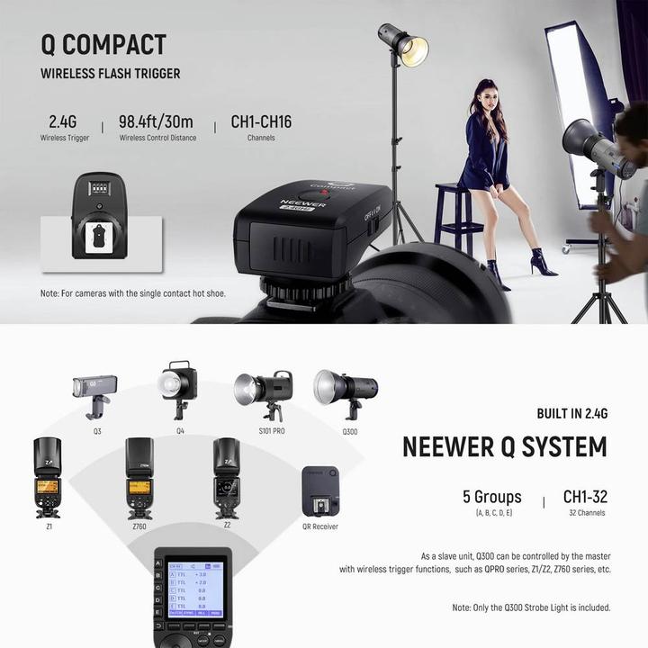 Produktbild Neewer Q300 (300 W, Blitzkopf)