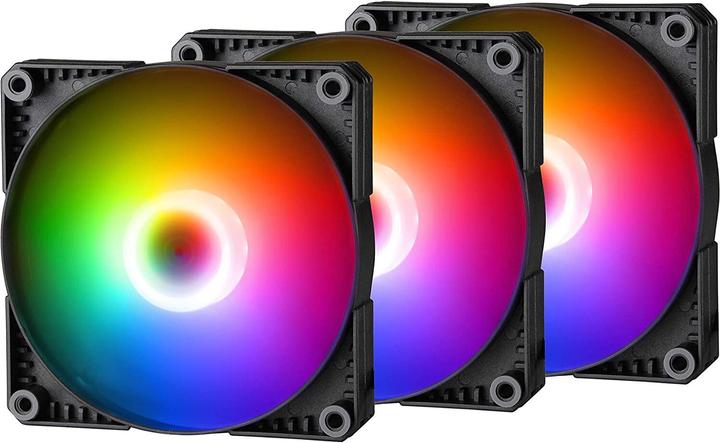 Actual product image Phanteks SK PWM D-RGB fan, pack of 3 - 120mm, black/white (120 mm, 3 x)