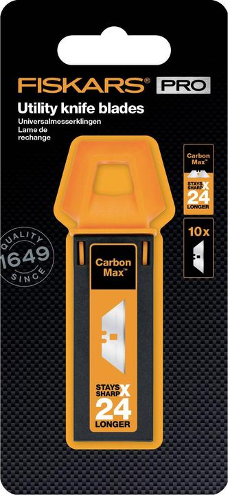 Produktbild Fiskars CarbonMax ašmenys universaliam peiliui 10 vnt (Ersatzklinge)